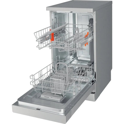 Hotpoint HF9E1B19SUK 45cm 9 Place Settings Freestanding Dishwasher - Silver