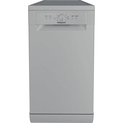 Hotpoint HF9E1B19SUK 45cm 9 Place Settings Freestanding Dishwasher - Silver