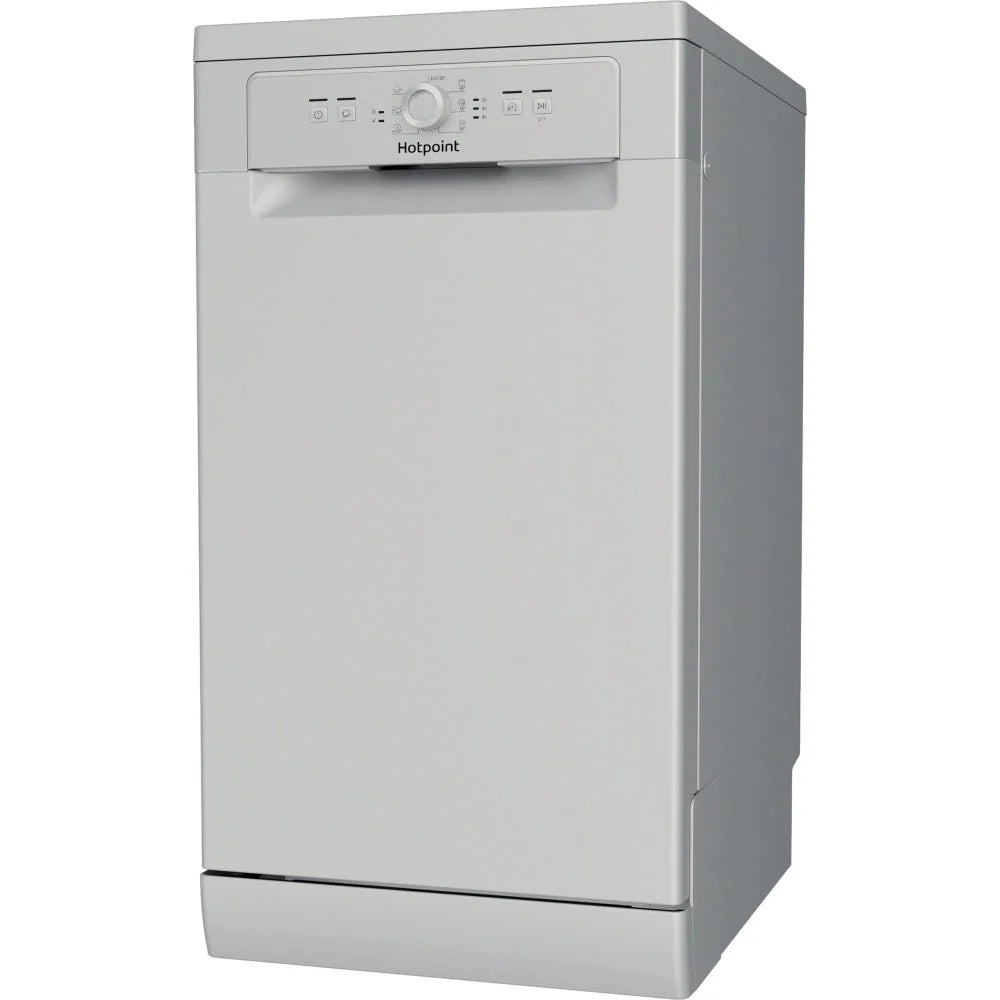 Hotpoint HF9E1B19SUK 45cm 9 Place Settings Freestanding Dishwasher - Silver