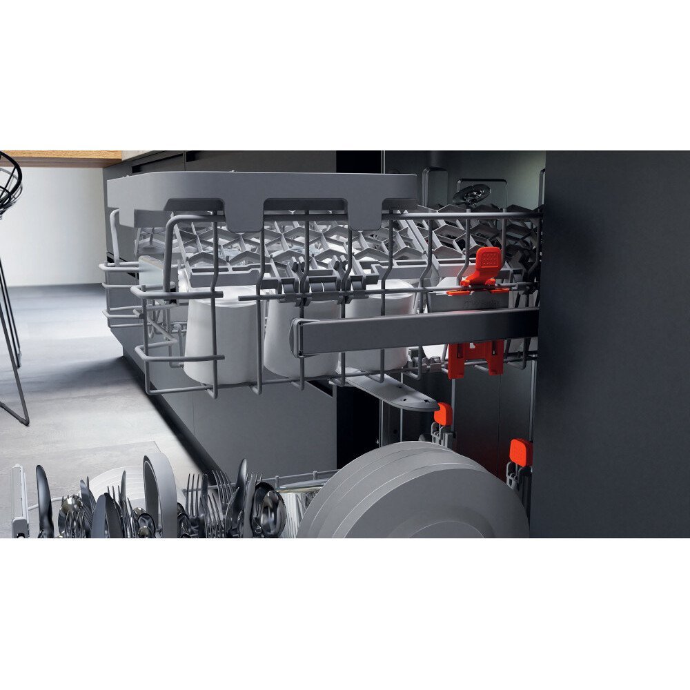 Hotpoint HSIO3T223WCE 45cm Fully Integrated Slimline Dishwasher, 10 Place