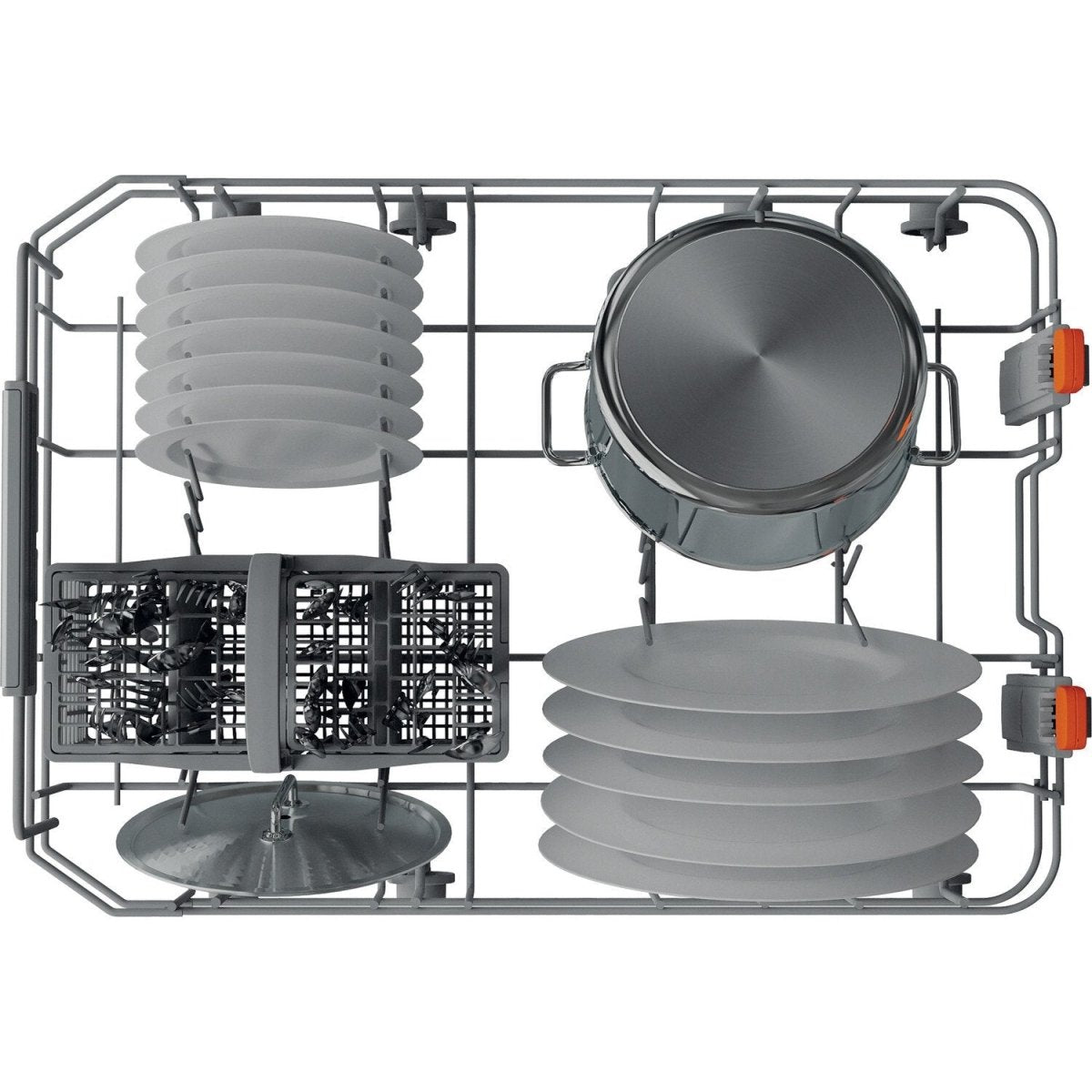 Hotpoint HSIO3T223WCE 45cm Fully Integrated Slimline Dishwasher, 10 Place