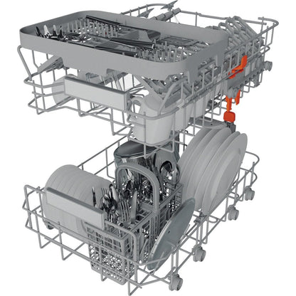 Hotpoint HSIO3T223WCE 45cm Fully Integrated Slimline Dishwasher, 10 Place