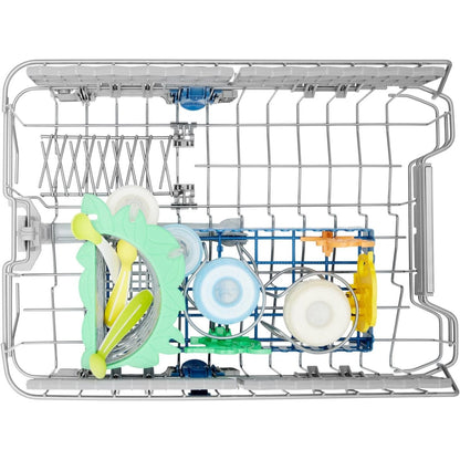 Indesit DSIO3T224EZUK Fully Integrated Slimline Dishwasher - Silver Control Panel with Fixed Door Fixing Kit - A++ Rated