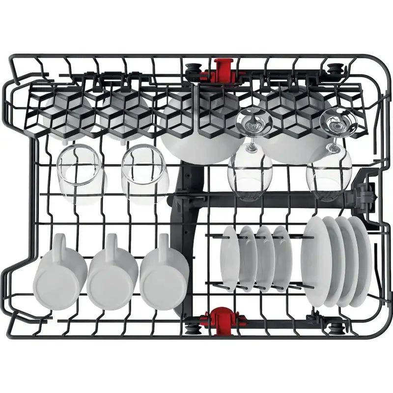 Whirlpool WF9E2B19XUK Slimline 9 Place Setting Freestanding Dishwasher, Stainless steel