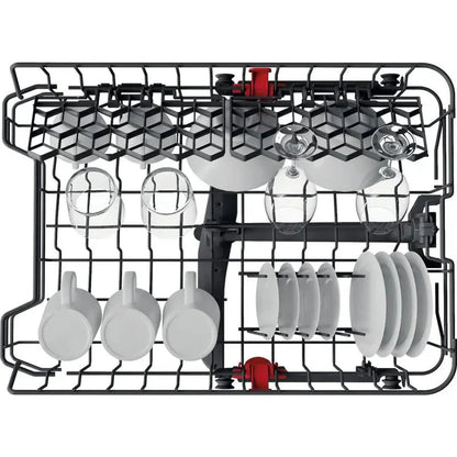 Whirlpool WF9E2B19XUK Slimline 9 Place Setting Freestanding Dishwasher, Stainless steel